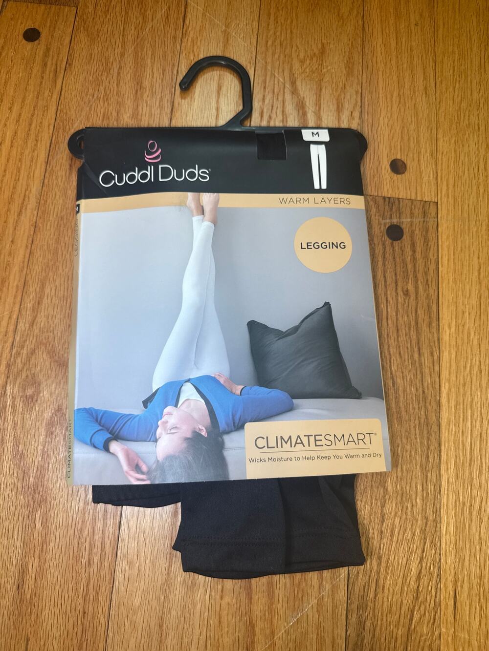 NEW NWT Cuddl Duds ClimateSmart Leggings Womens M Black Base Layer Thermal